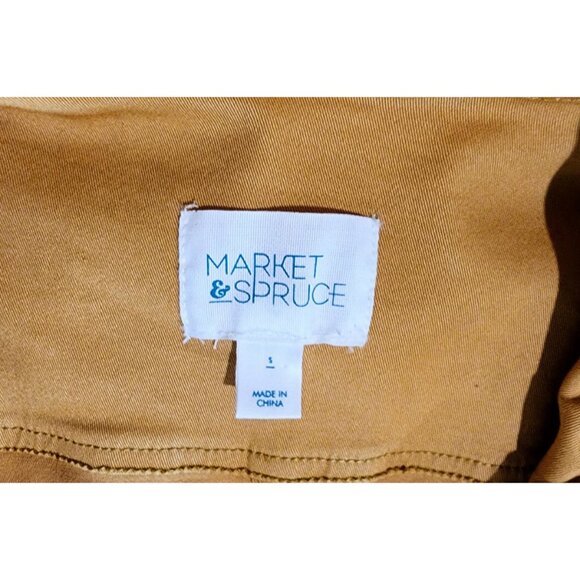 MARKET & SPRUCE NWOT Mustard Yellow Bambi Safari-Style Jacket Size 2 - Picture 3 of 11